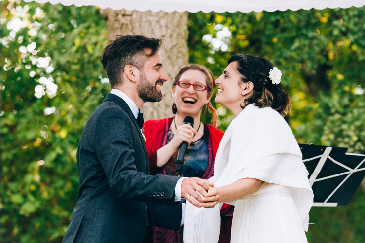 Officiating a backyard, interfaith wedding